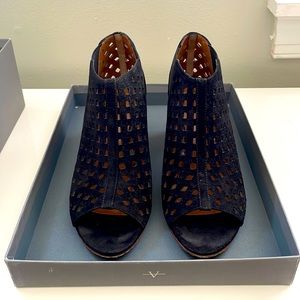 Aquatalia Shari Perforated Suede bootie